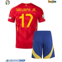 Maglie da calcio Spagna Nico Williams #17 Prima Maglia Bambino Europei 2024 Manica Corta (+ Pantaloni corti)
